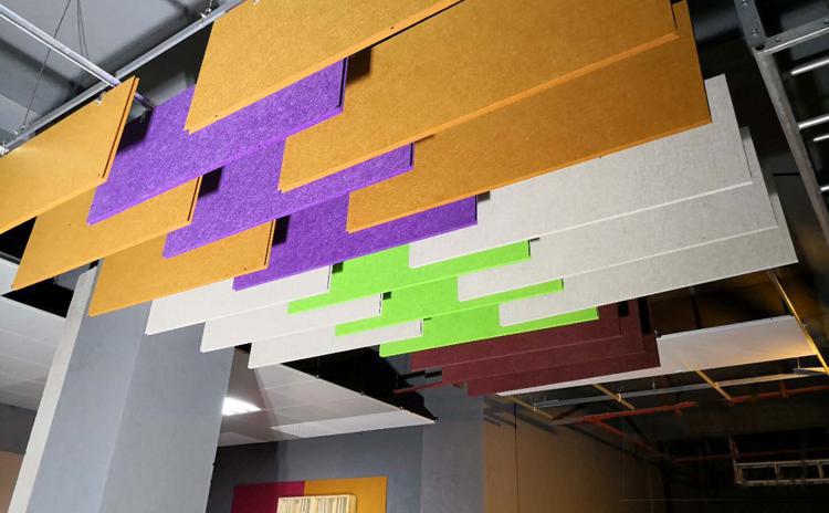 安徽蚌埠商場(chǎng)空間吸聲體聲學(xué)工程