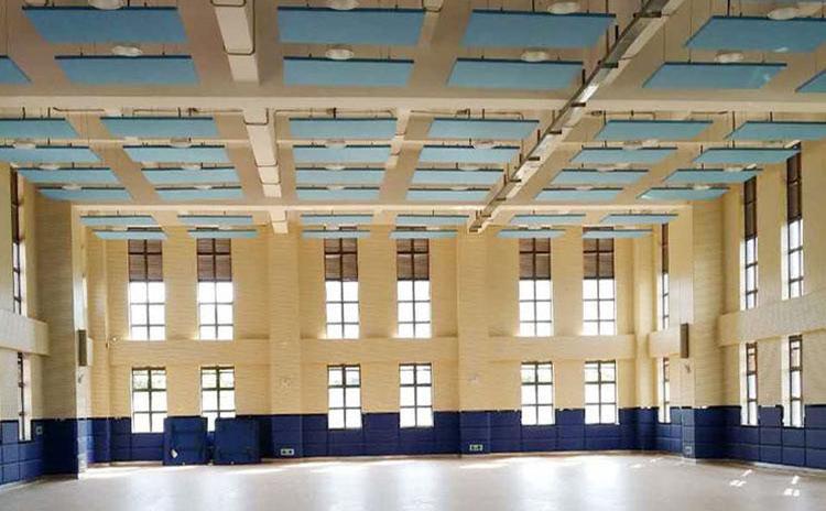 廣東揭陽學校體育館墻面木質(zhì)吸音板聲學工程