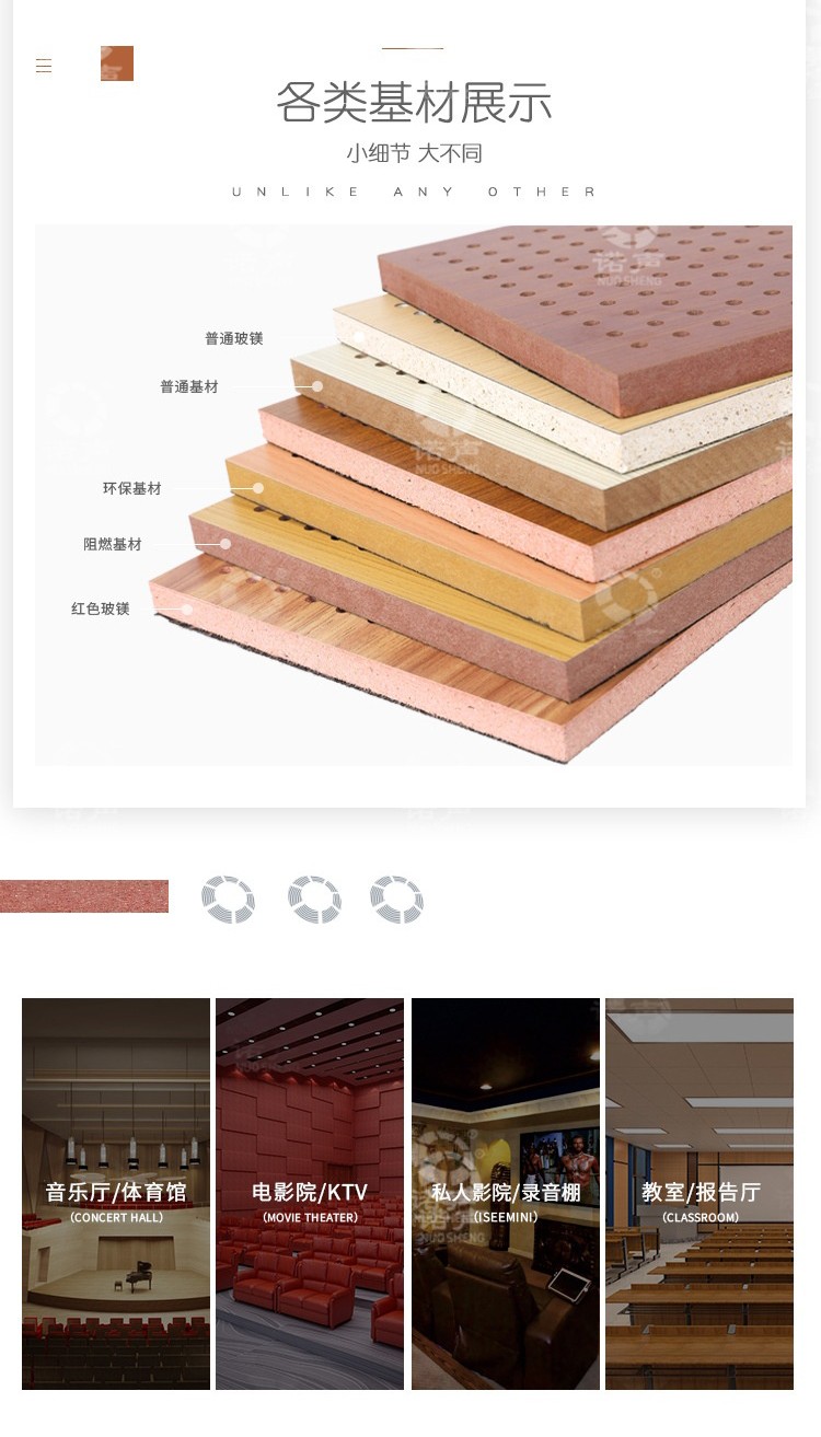 報(bào)告廳孔木吸音板基材-7