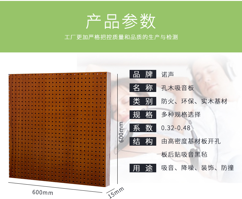 穿孔吸音板參數